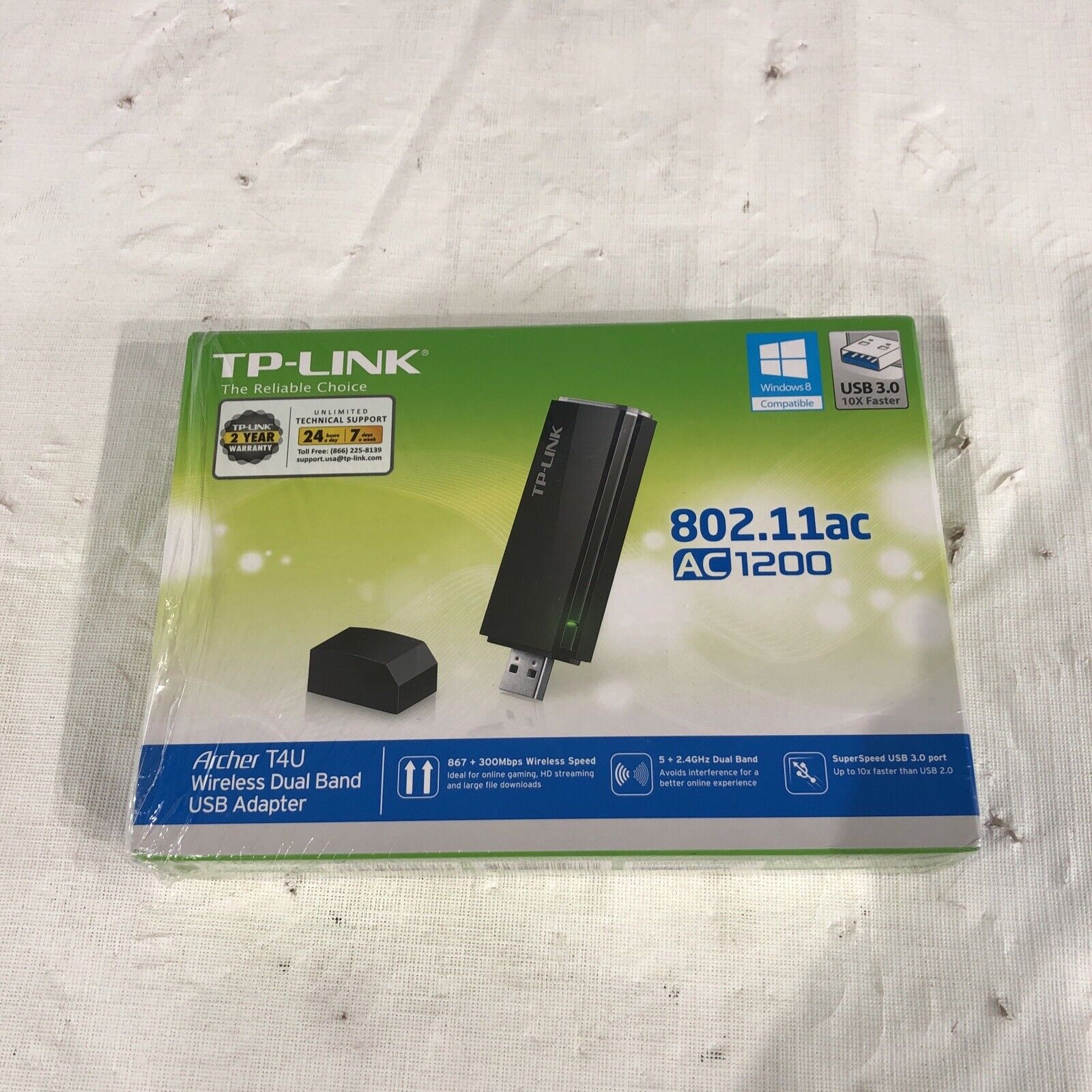 NEW TP-Link Archer T4U, AC1200 Wireless Dual Band USB Adapter 1200Mbps