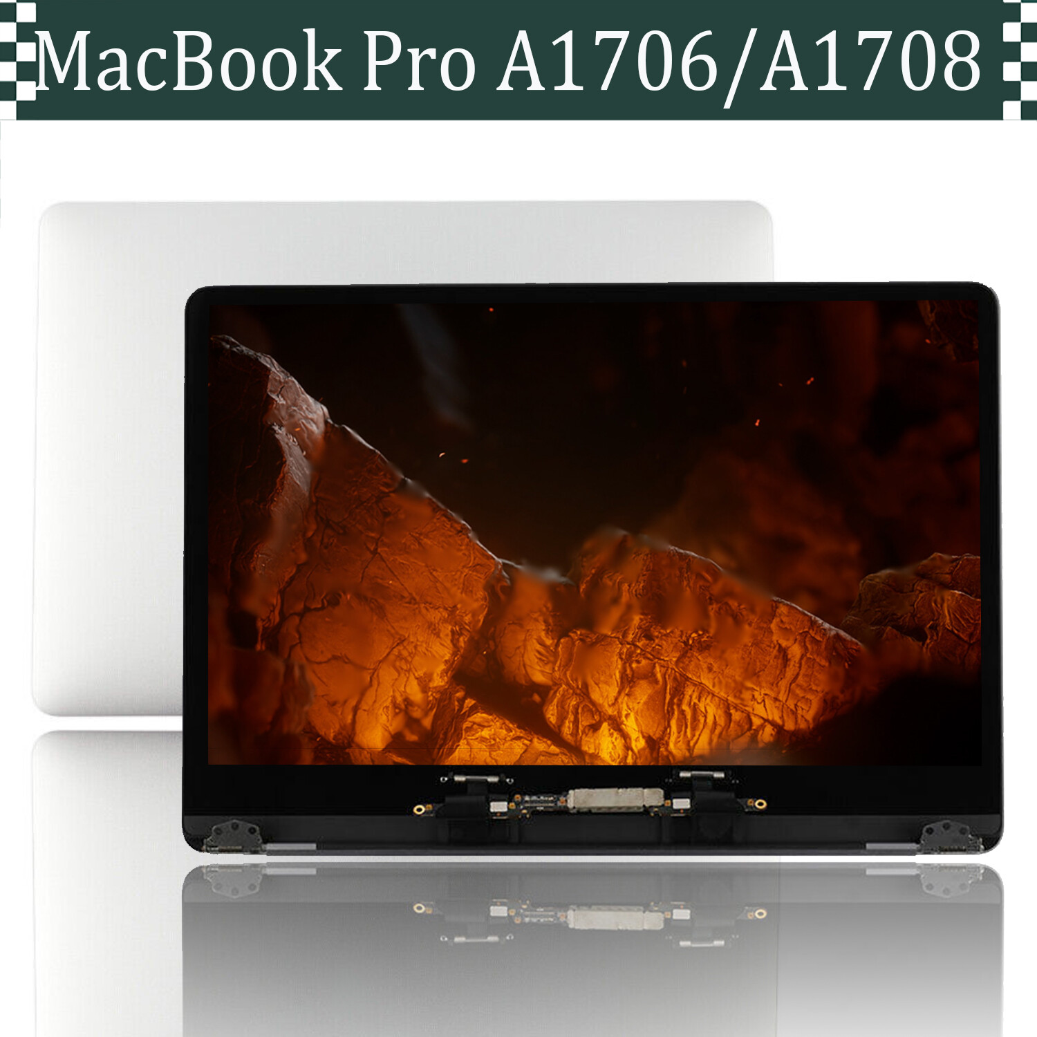 A+OEM LCD Screen Replacement For Macbook Pro A1706 A1708 13.3'' 2016-2017 Silver