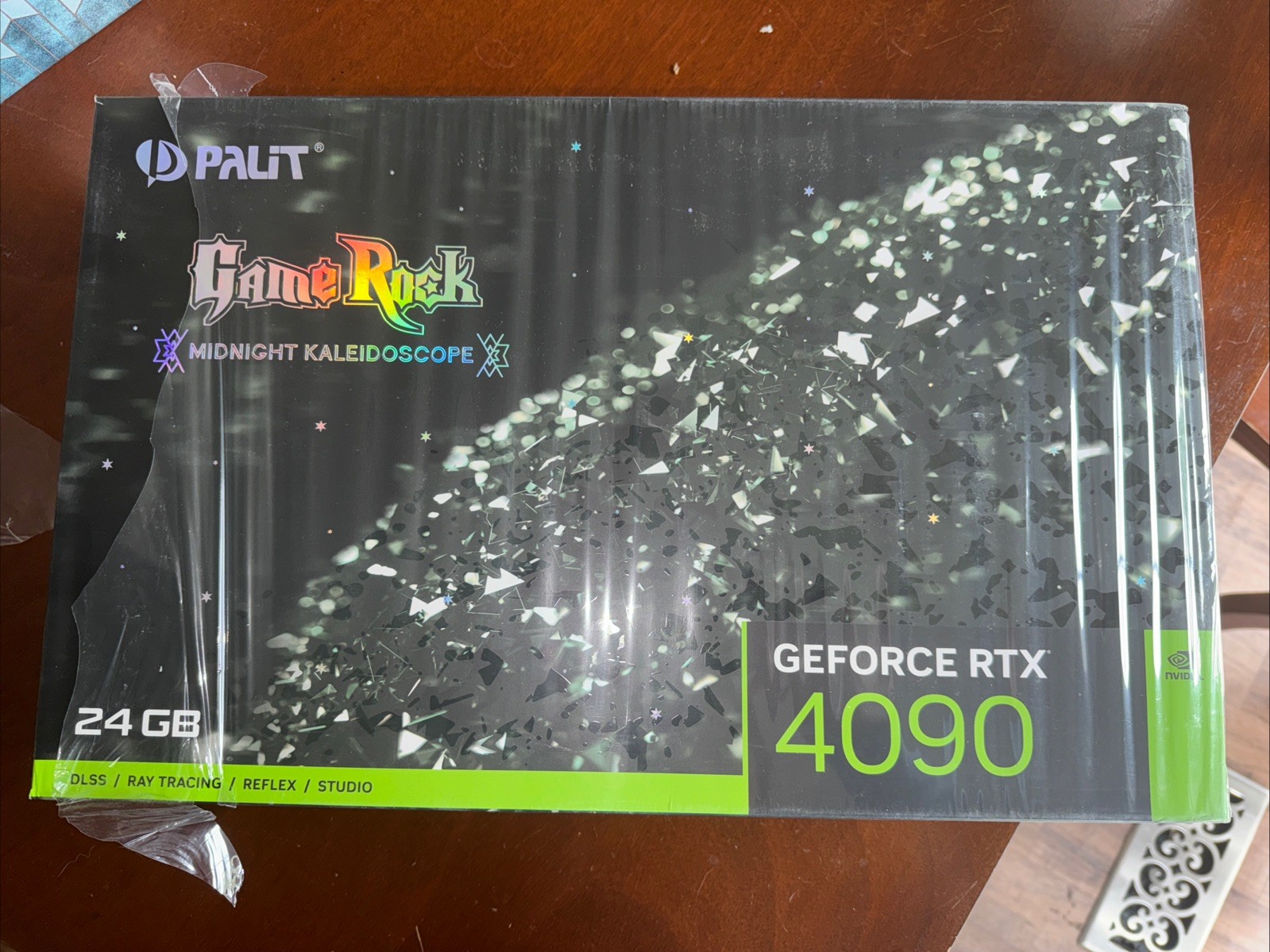 (FOR PARTS) Palit GeForce RTX 4090 GameRock GPU With box(No Core & VRAM) *AS IS*