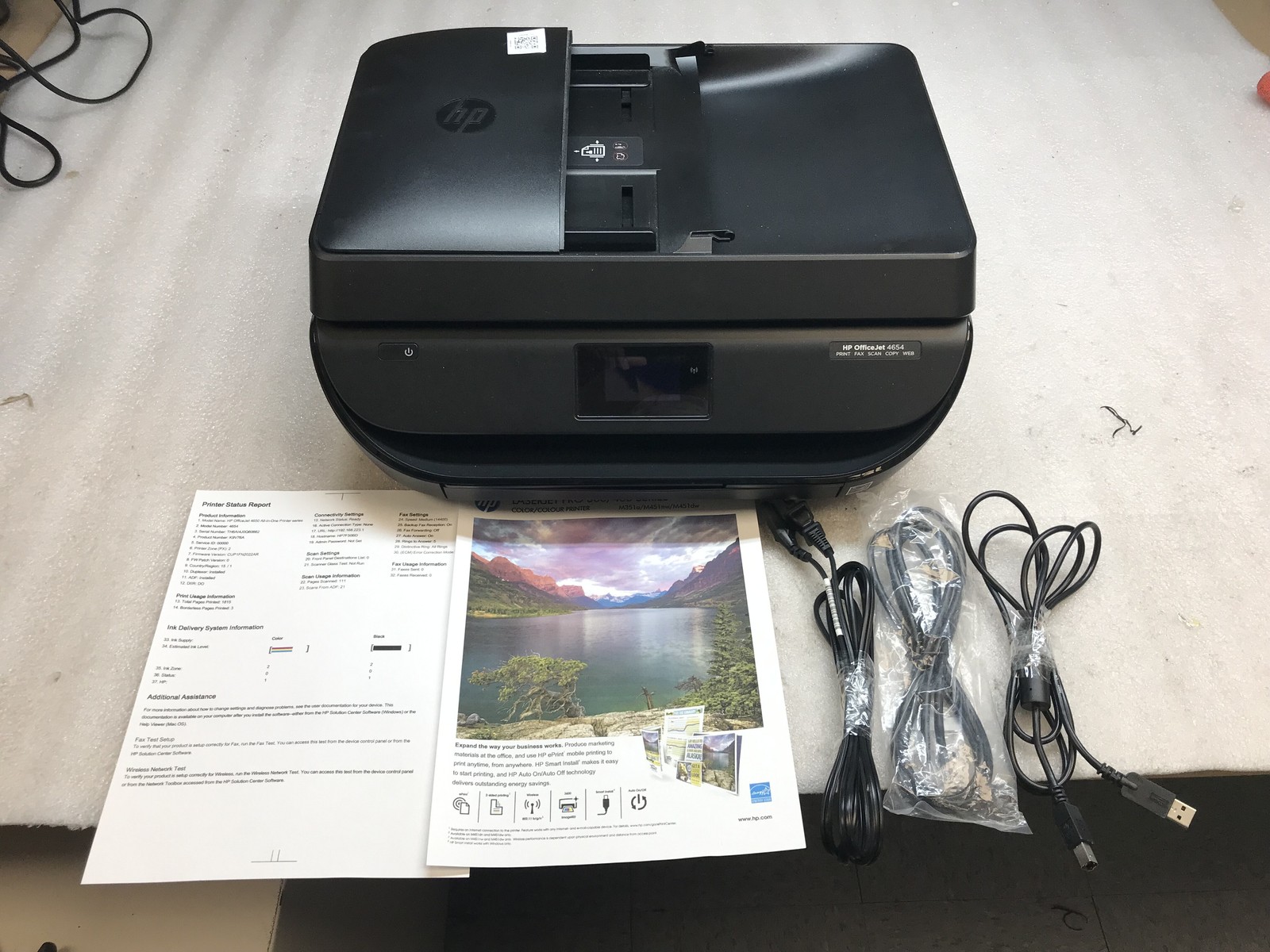 HP OfficeJet 4650 All-IN-One Color Printer 1812 Page Count - Tested