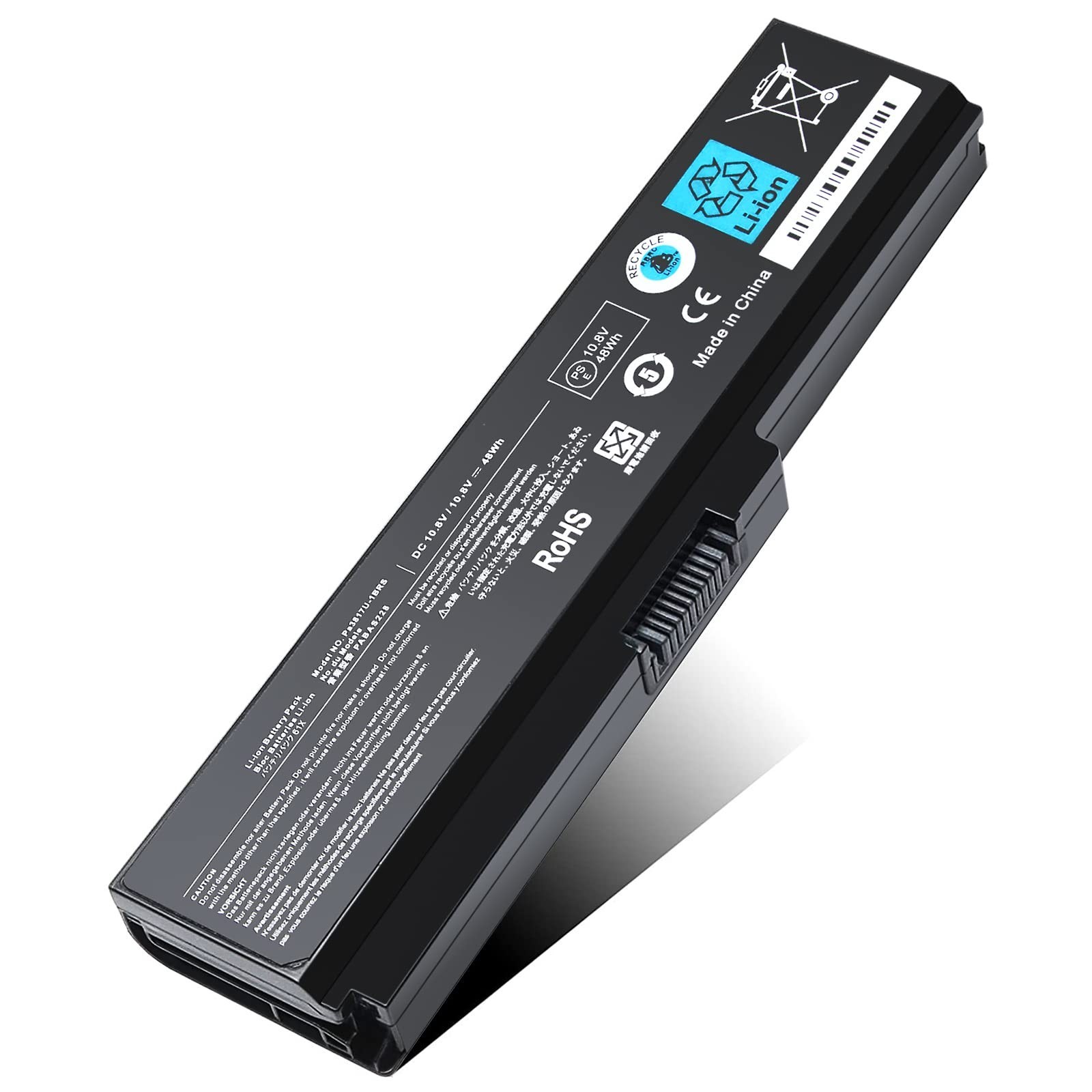 High-Capacity Laptop Battery Compatible with Toshiba Satellite C655 C675 L645 L7