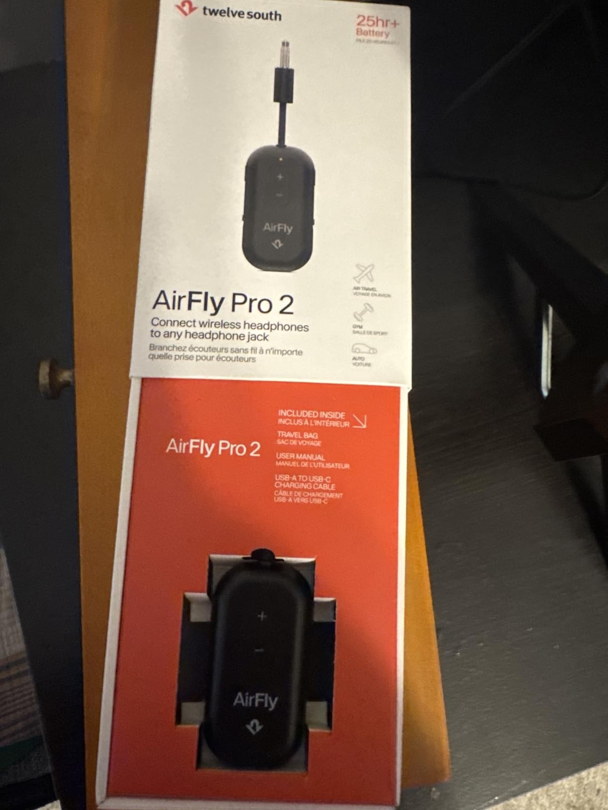 Twelve South AirFly Pro 2 Bluetooth 5.0 Transmitter Receiver for TV