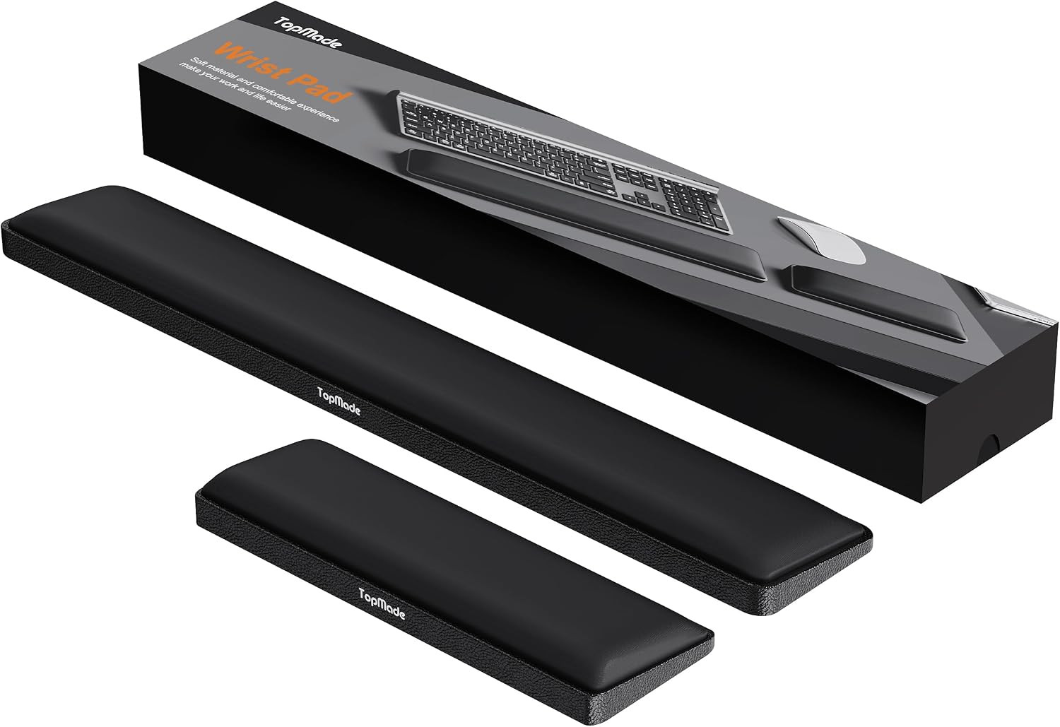 Cooling Gel Wrist Rest Set, Full-Size Keyboard & Mouse Wrist Support Pad