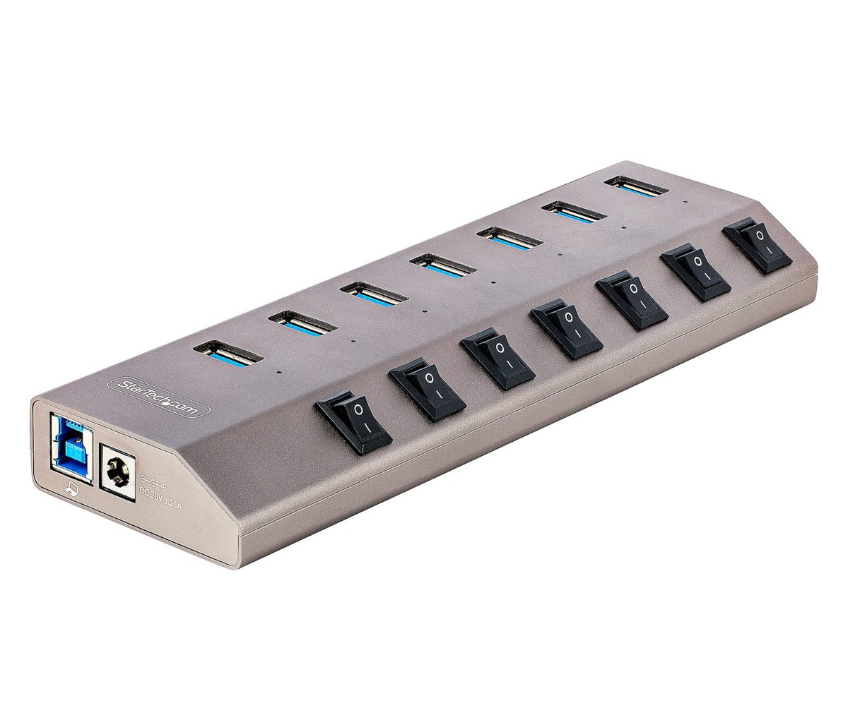 StarTech 7-Port Self-Powered USB-C Hub with Individual On/Off Switches
