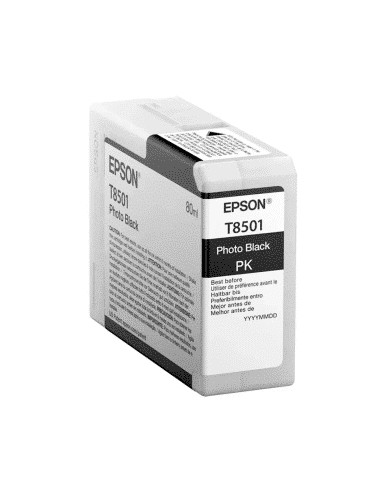 Epson T850 UltraChrome HD 80 mL Photo Black Ink Cartridge [T850100]