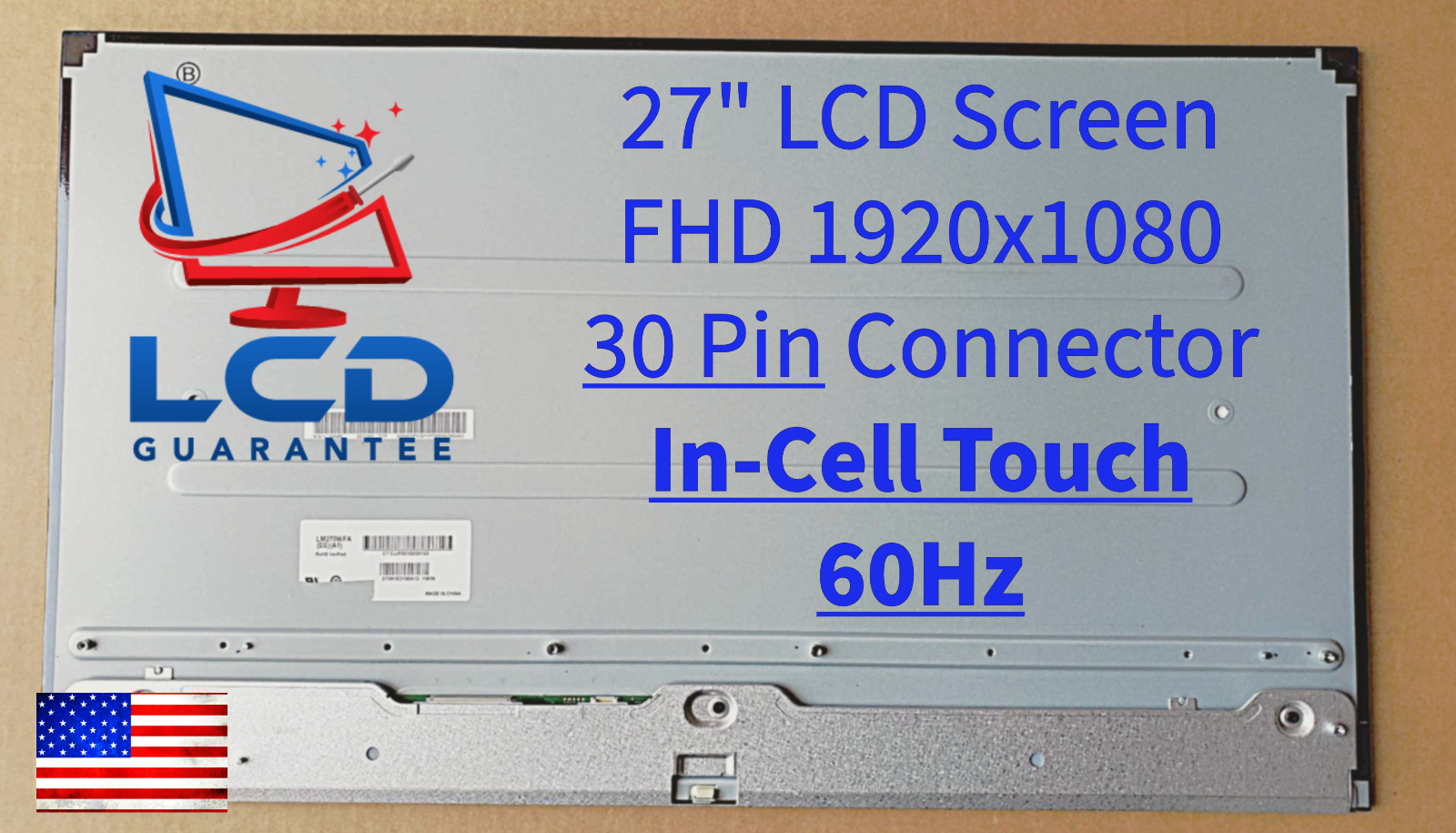 HP 27-D L99804-002 SPS-LCD Pnl Kit 27 FHD TS W/BL CBL Touchscreen FHD LM270WFA