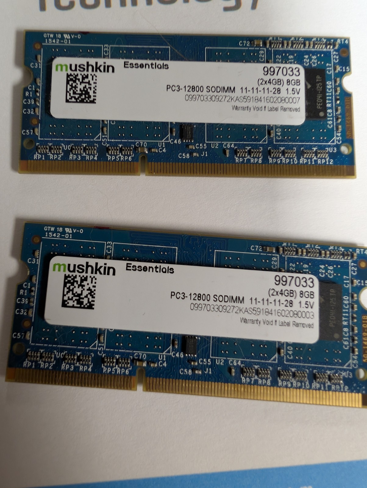 Mushkin Enhanced Essentials 8GB (2 x 4GB) 204-Pin DDR3 SO-DIMM - 997033