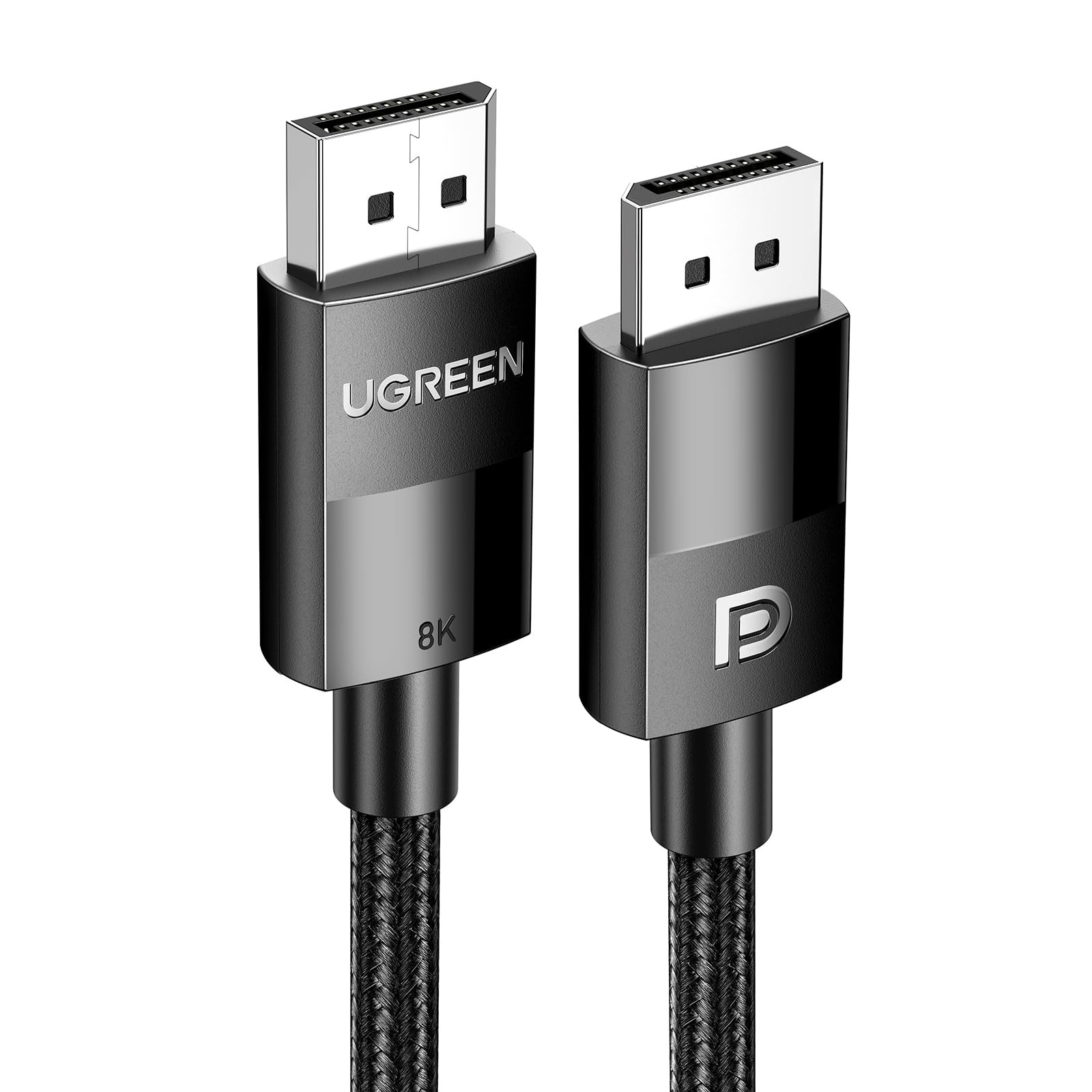 UGREEN 8K VESA Certified DisplayPort Cable, DP 1.4 Display Port 3.3FT, Black