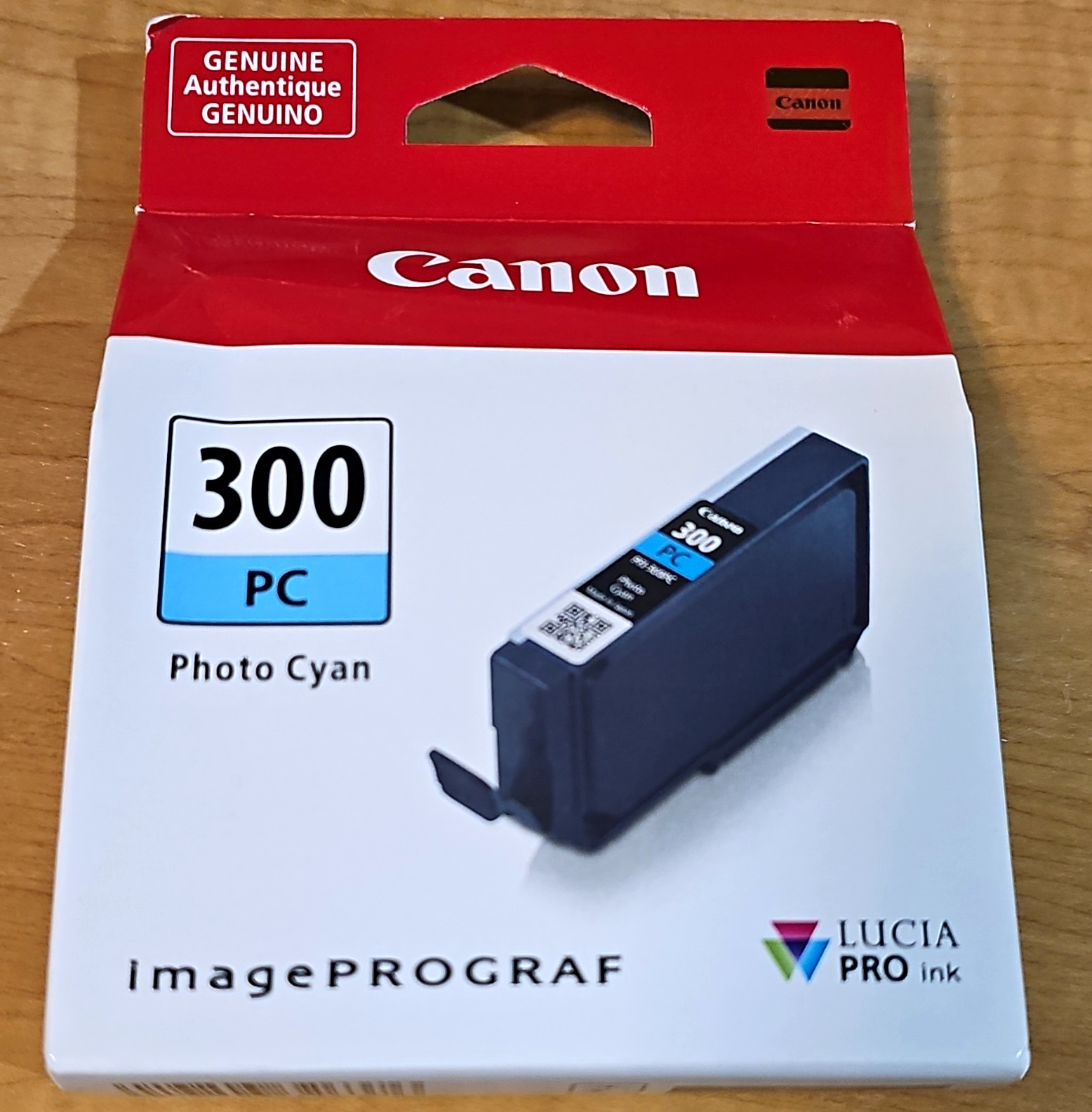 Canon PFI-300PC Photo Cyan Genuine Ink Tank Cartridge for imagePROGRAF PRO-300