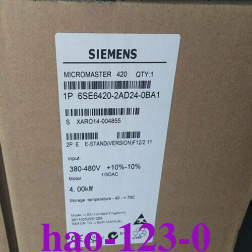 1PC Siemens Inverter 6SE6420-2AD24-0BA1 (DHL/FedEx)Fast delivery