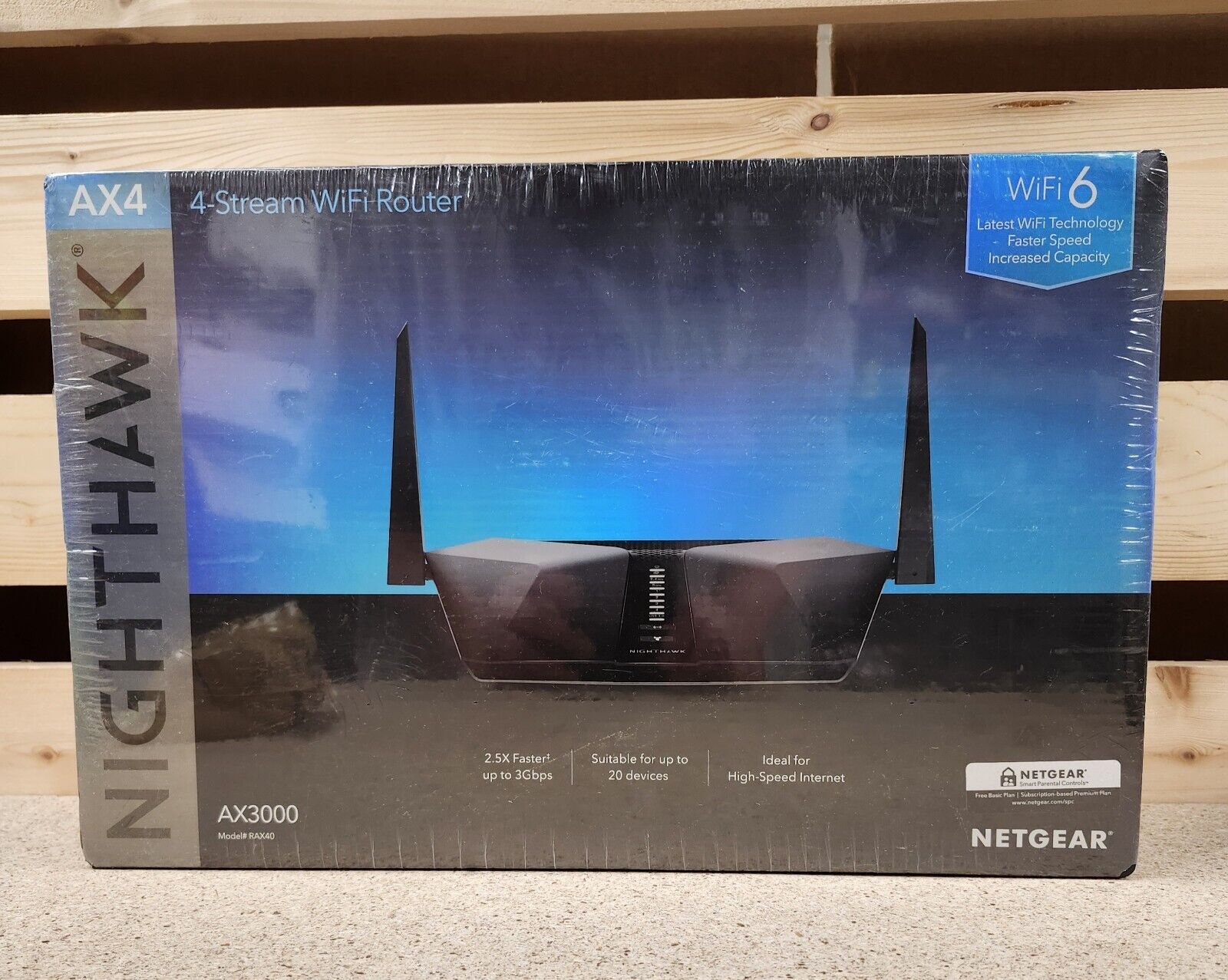 NEW Netgear Nighthawk AX4 4-Stream WiFi 6 Router AX3000 RAX35v2 SEALED