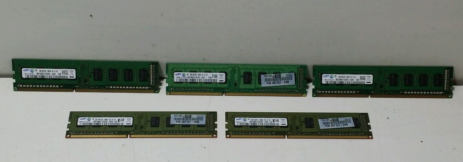 Samsung 10GB (5 x 2GB) DDR3-1333 10600U PC3 Memory M378B5773CH0