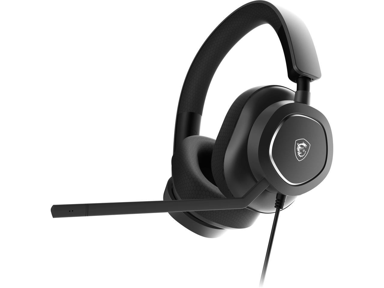 MSI MAESTRO 300 Wired Gaming Headset, USB-C, 40mm Neodymium Drivers, Detachable