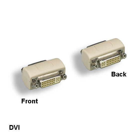 KNTK DVI Female to Female Adapter 24+5 Pin DVI-A/DVI-D/DVI-I Extension Connector