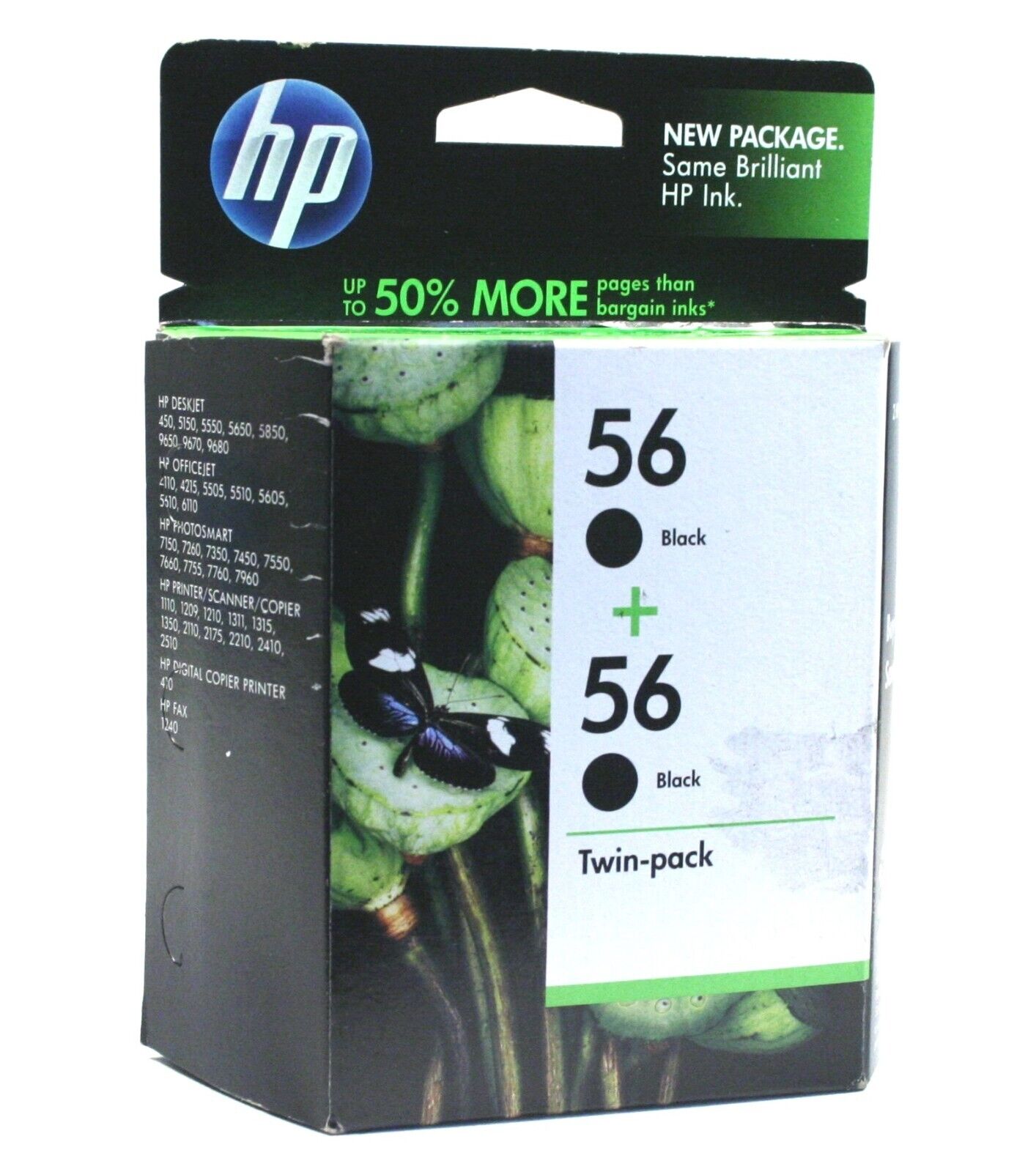 2PK Genuine HP 56 Ink Cartridge for DeskJet 450 5150 5550 5650 EXP DATE