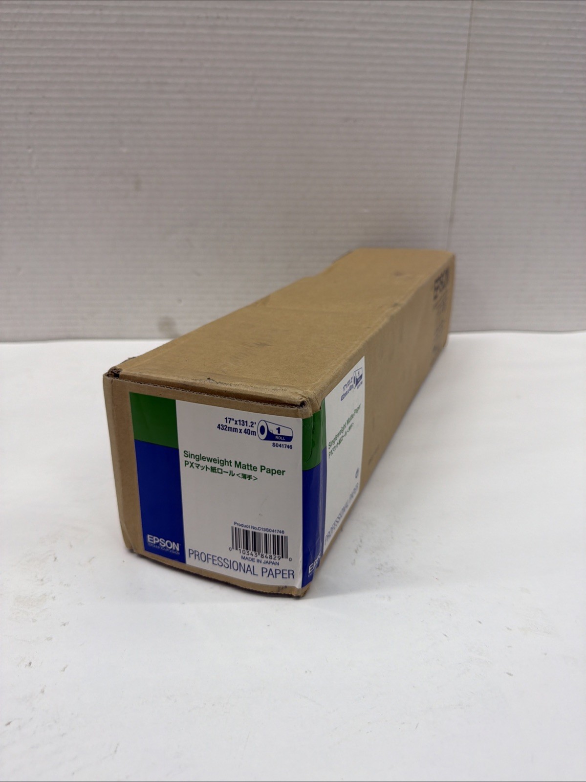 Epson S041746 Singleweight Matte Paper 17" X 131.2" (432mm x 40m) (1-Roll)