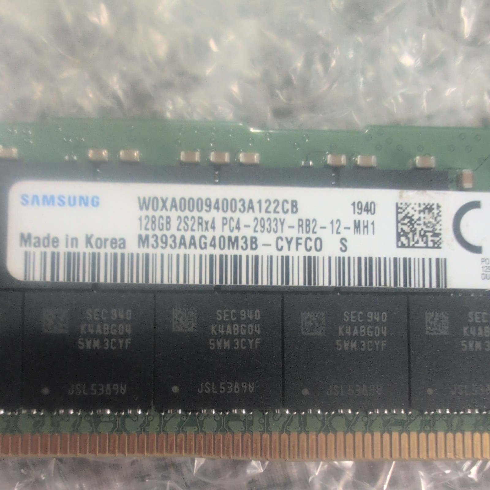 Samsung 128gb 2s2rx4 PC4-2933Y M393AAG40M3B-CYFC0