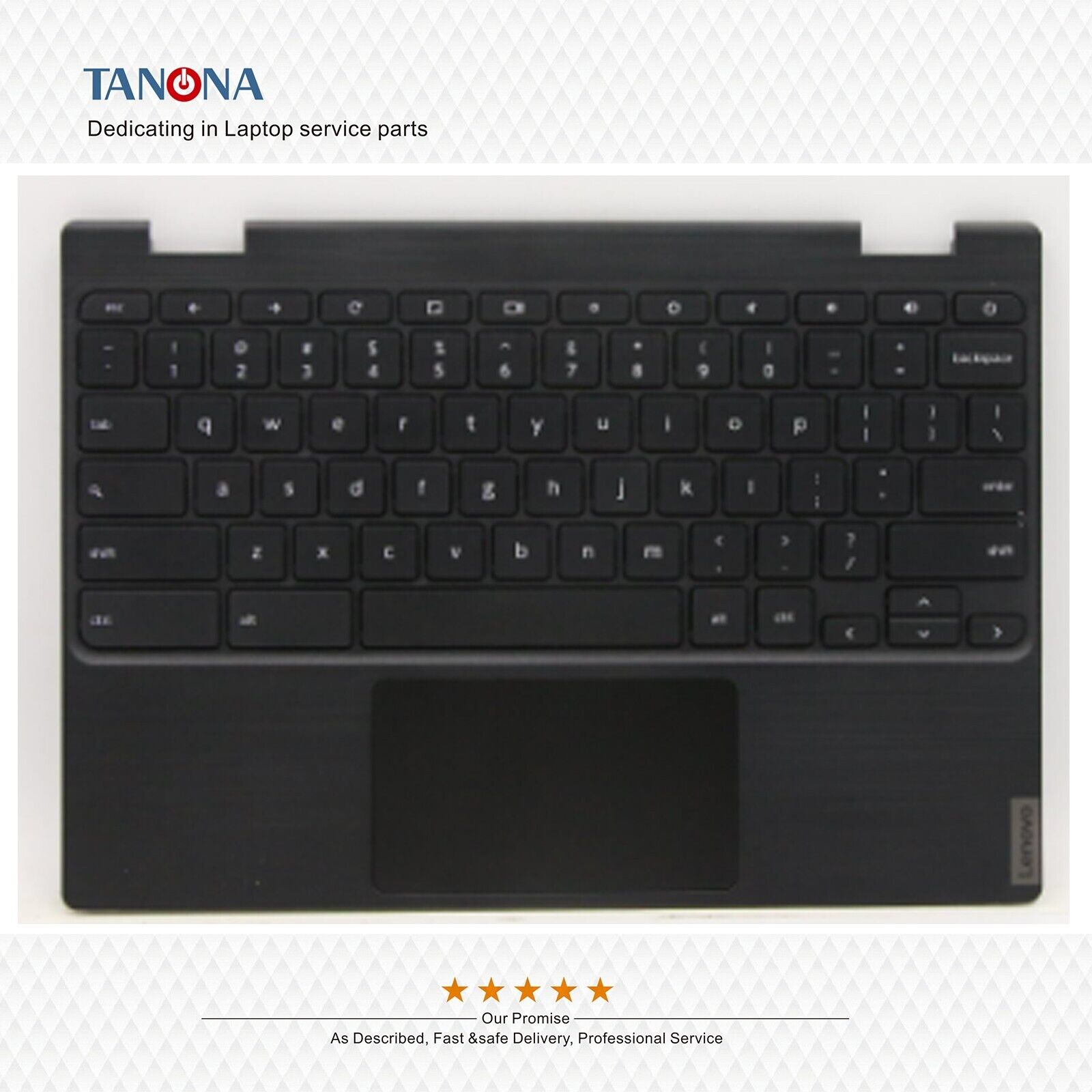 New 5CB0X55485 For Lenovo 100e Chromebook 2nd Gen MTK Palmrest Keyboard Touchpad