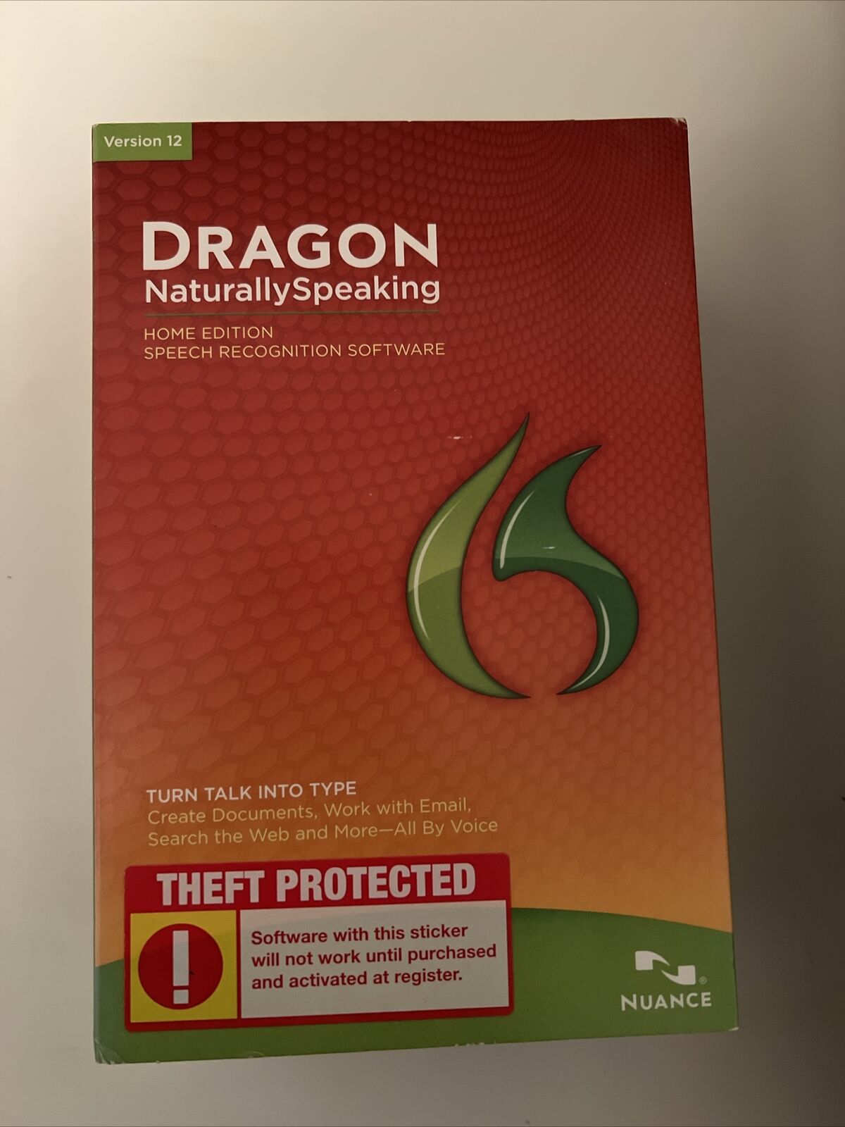 Dragon Version 12 Naturally Speaking Speech Recognition Software Home Edition