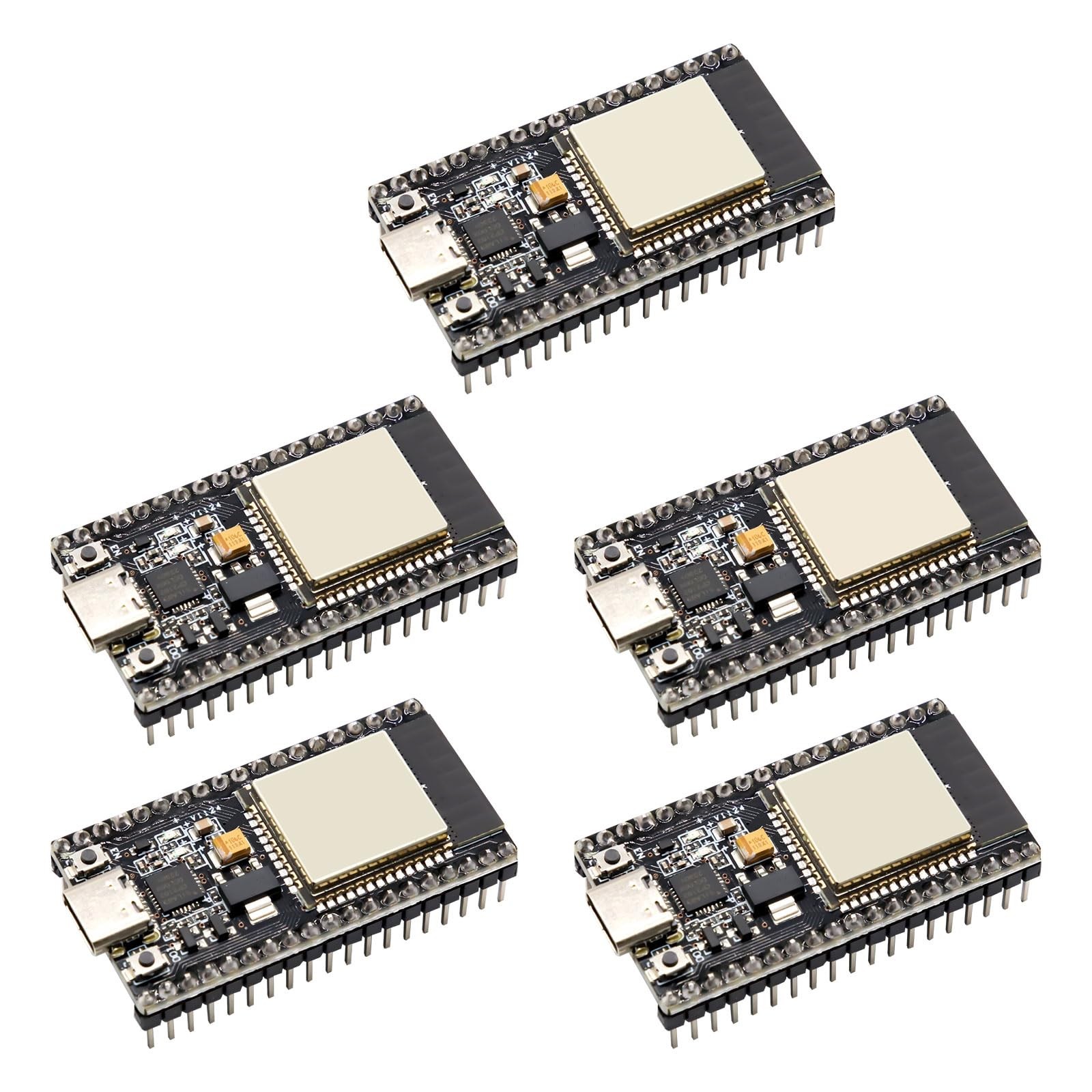 5 PCS ESP32 Development Board CP2012 WiFi+Bluetooth TypeC 38 Pins Soldered