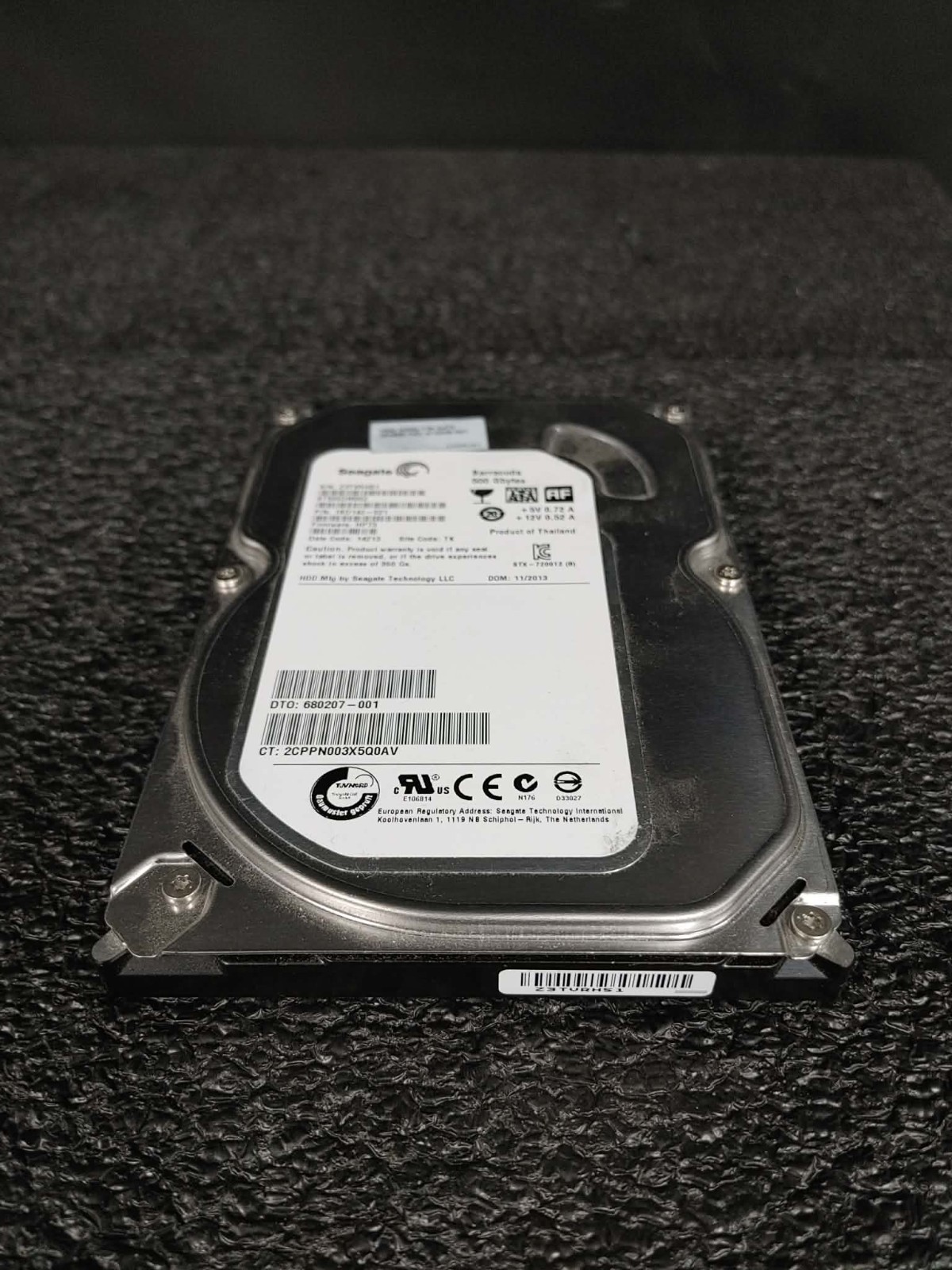 HP 680207-001 613208-001 500GB SATA 3.5" 7.2K RPM 16MB FW HP73 DC 14213 HDD