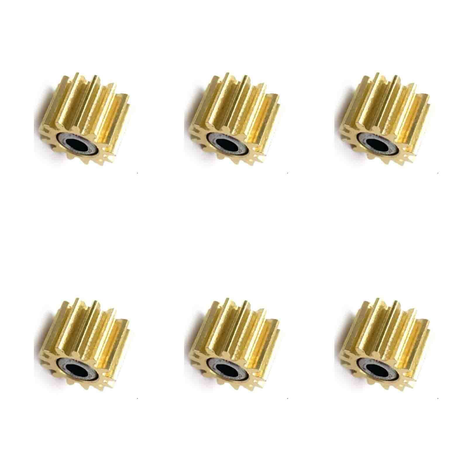 6pcs T100 T520 T130 Cutter Copper Gear CQ890-67091 Fits For HP DesignJet T525