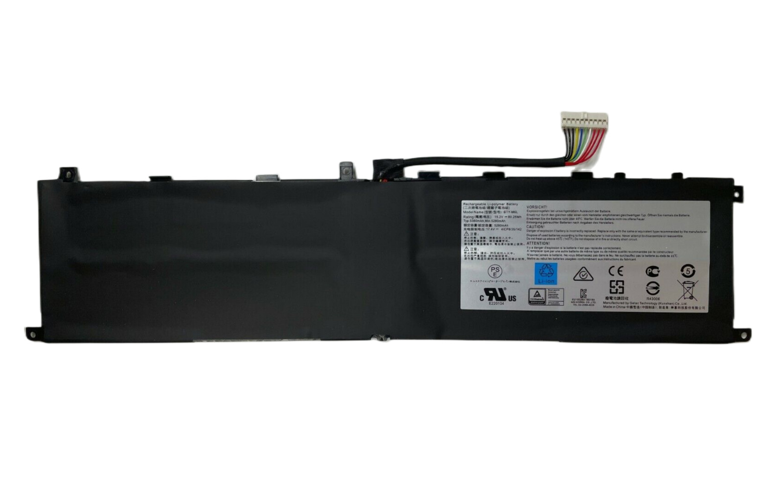 Genuine BTY-M6L Battery for MSI GS65 GS75 Stealth Thin8SE 8SF 8SG 8RC 8SE 9SD