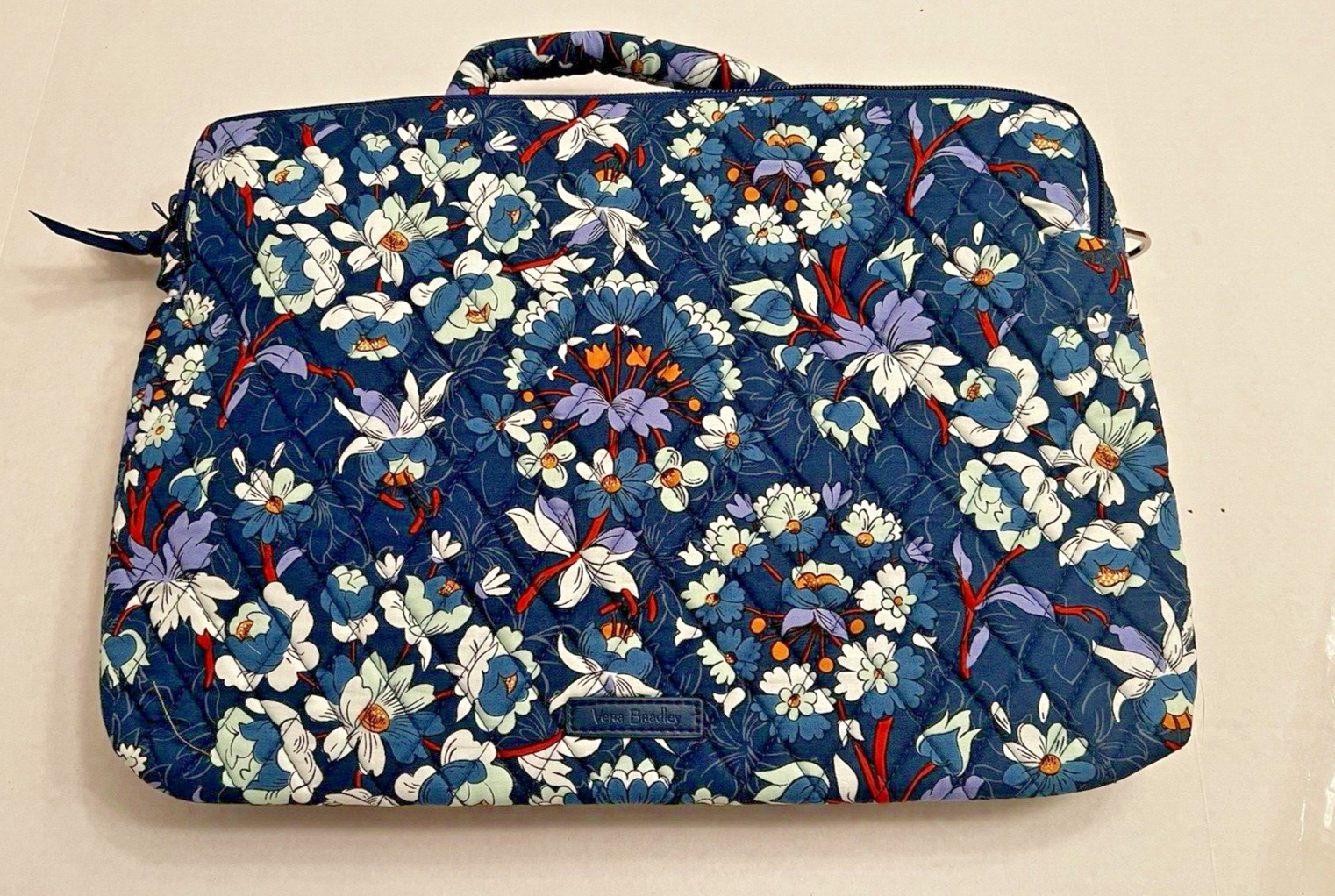 NWT Vera Bradley Laptop Messenger Workstation Crossbody Bag in Floral Bursts NWT