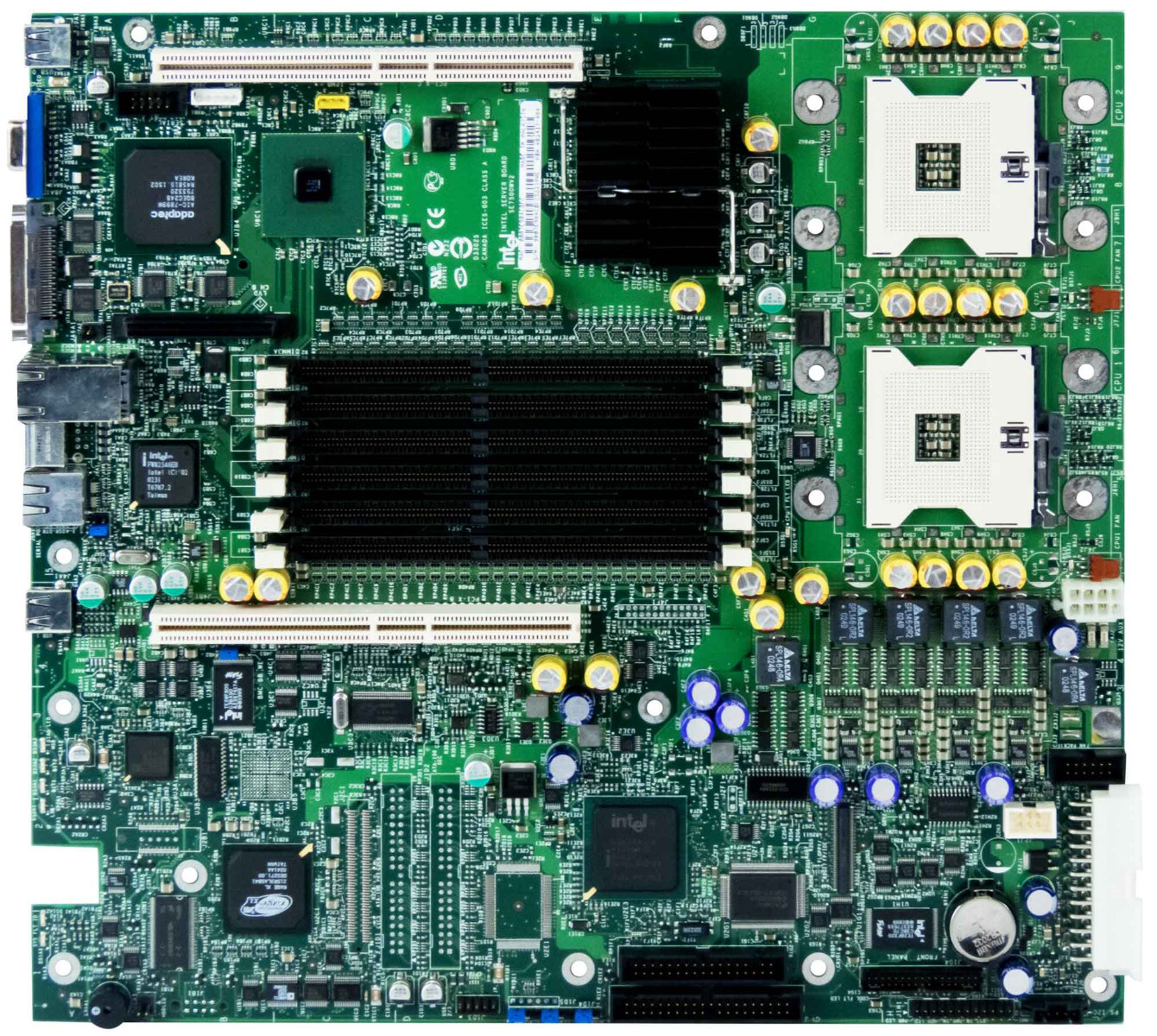 INTEL SE7500WV2 2x SOCKET 604 6x DDR PCI-X SCSI ORIGINAL MOTHERBOARD BOX