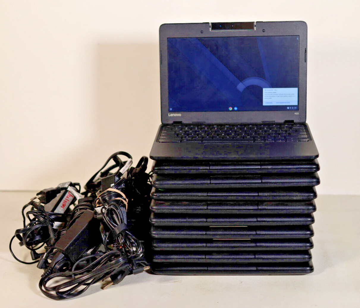 Lot of 10 Lenovo Celeron N3060 4GB RAM 16GB eMMC N23 Chromebooks Model 80YS