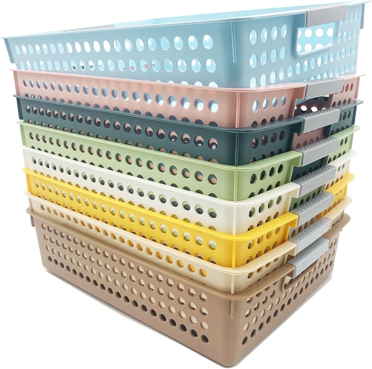8Pcs Classroom Organization & Storage Paper Tray Holds,Fits 4A paper