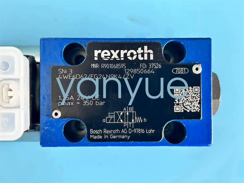 1PCS REXROTH R901068595 4WE6D62/EG24N9K4/ZV solenoid valve new via FedEx or DHL