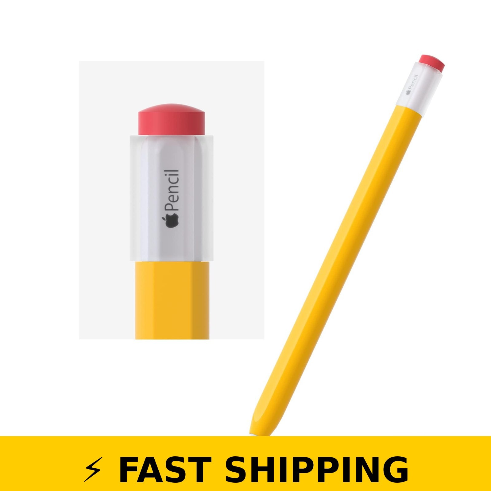 ELETIUO Silicone Case for Apple Pencil 2nd Gen & Pro - Yellow