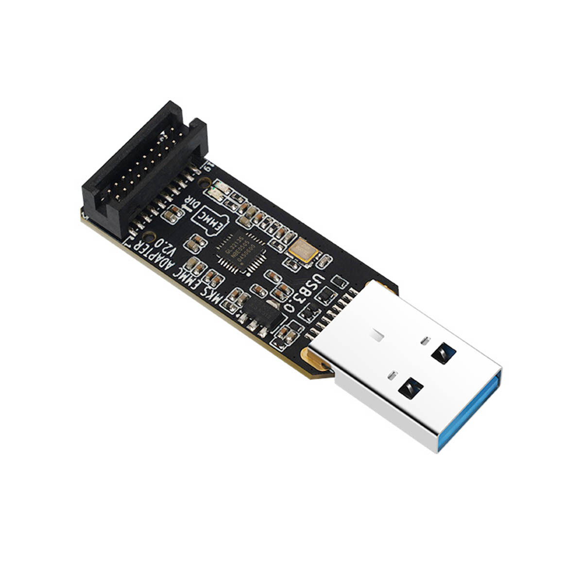 Used EMMC-ADAPTER V2 USB3.0 Card Reader for Memory Module and Storage ...