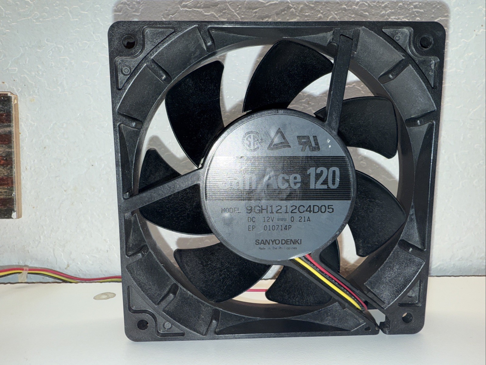 OEM San Ace 9GH1212C4D05 3-Pin Projector Fan 12V 0.21A for Sanyo Projectors