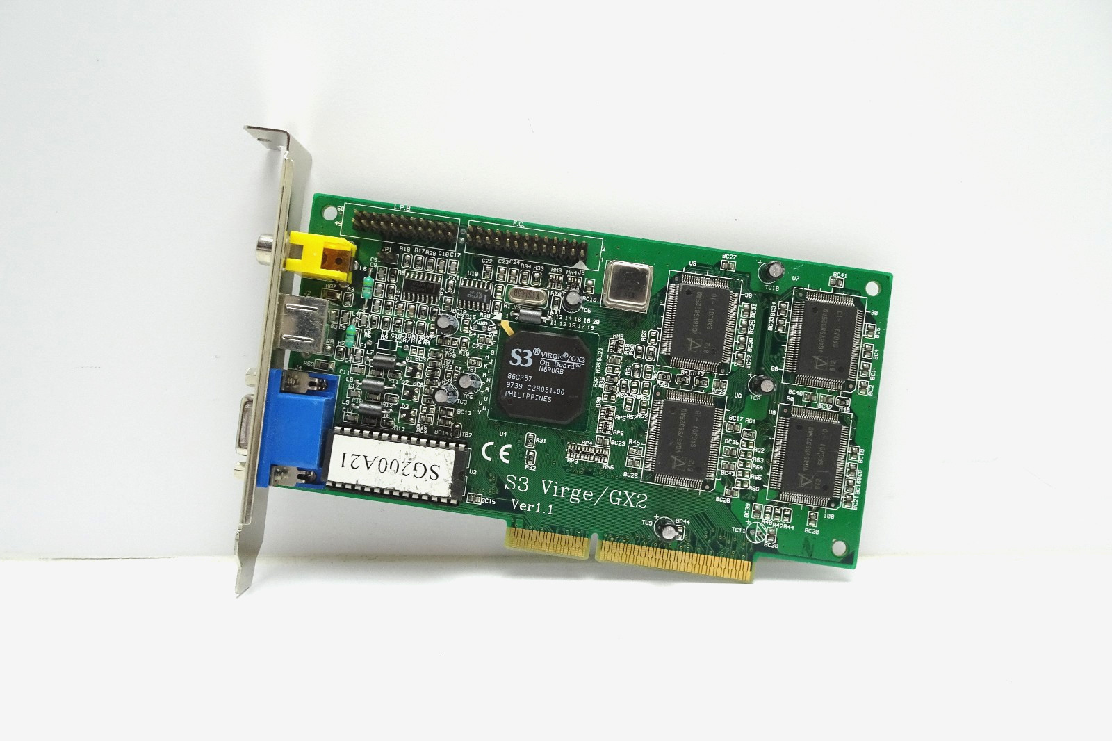 S3 Virge GX2 AGP VGA Video Card | 2MB DRAM