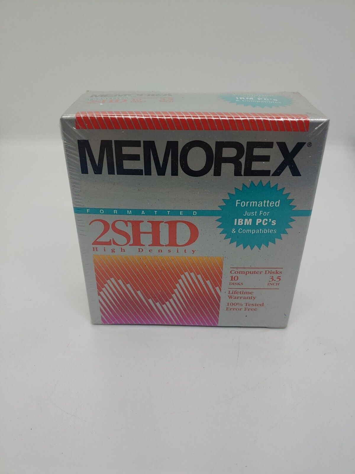 Memorex 2SHD Formatted IBM COMPUTER Disks 3.5 10/Box. F8