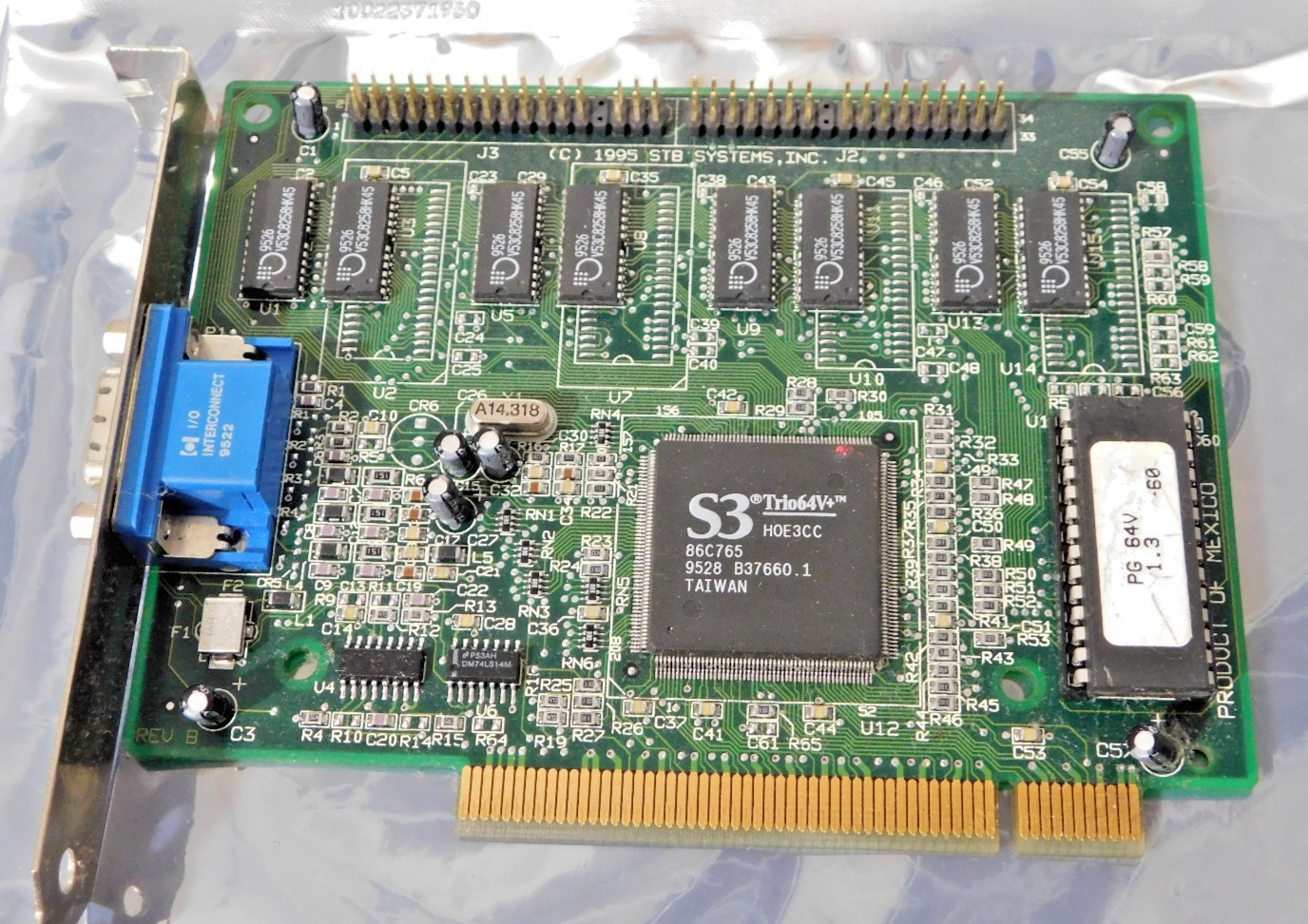 STB PowerGraph 64V S3 Trio64V+ 1.3 2MB PCI VGA Video Card