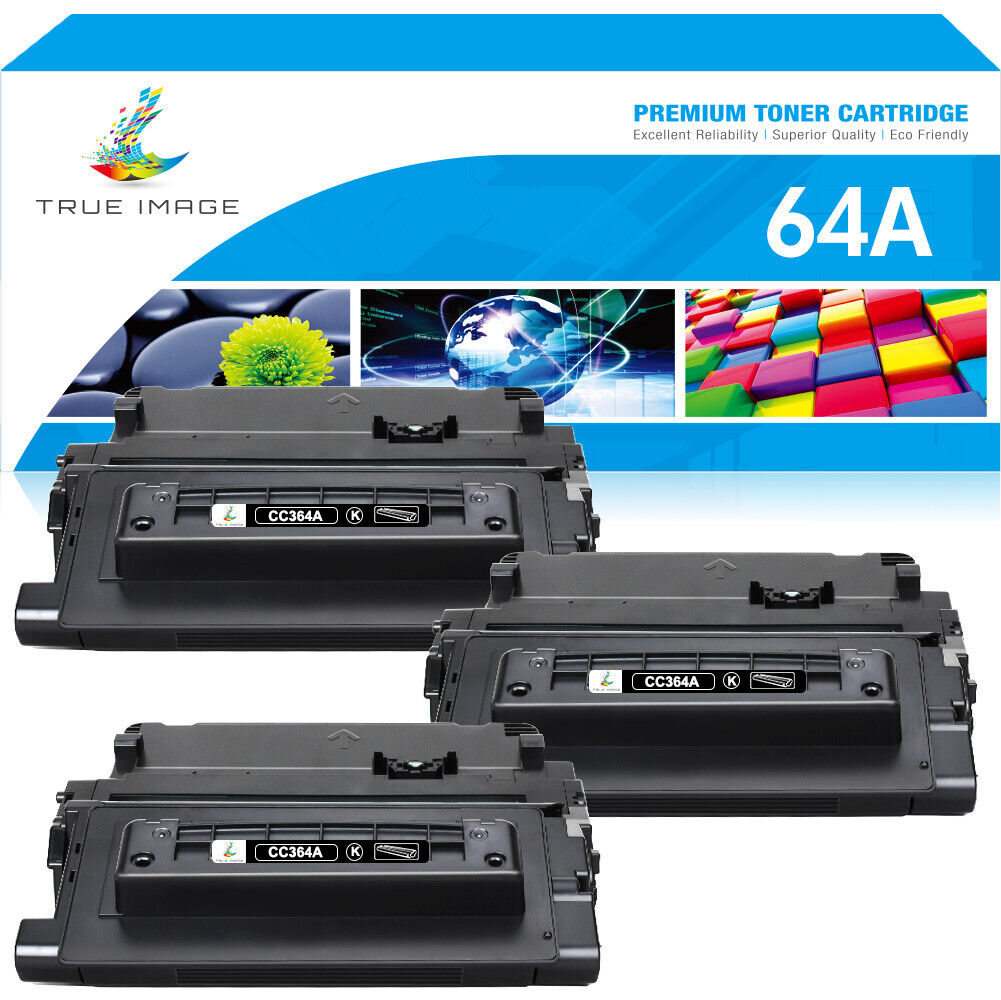 3PK 64A Toner Compatible With HP CC364A 64A LaserJet P4014dn P4014n P4015 P4515