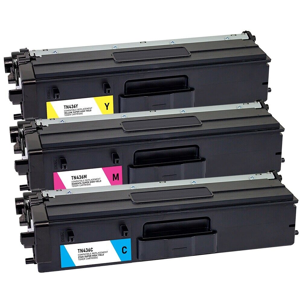 3pk Brother TN436 CMY Toner Cartridge for HL MFC Series