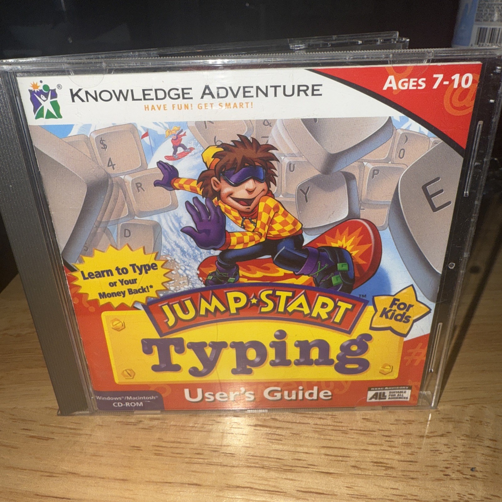 Jumpstart Typing for Kids Educational PC  Game Win/MAC Case, Booklet And Game