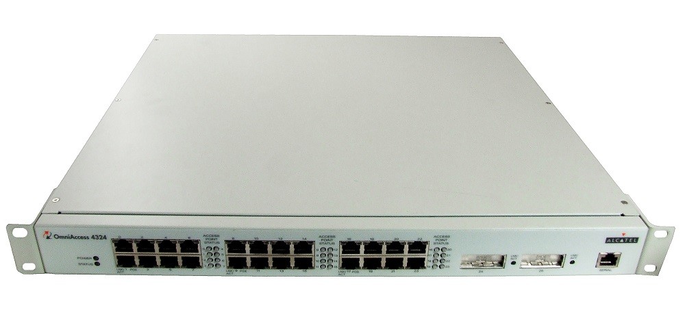 Alcatel-Lucent OmniAccess 4324 19" 1U Wireless LAN WLAN Switch 24 Ports OAW-4324