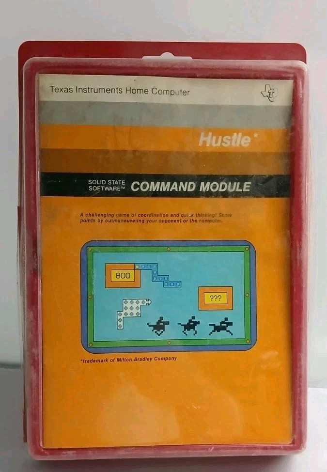 Texas Instruments TI99-4a Home Computer HUSTLE Command Module Rare 1981  New