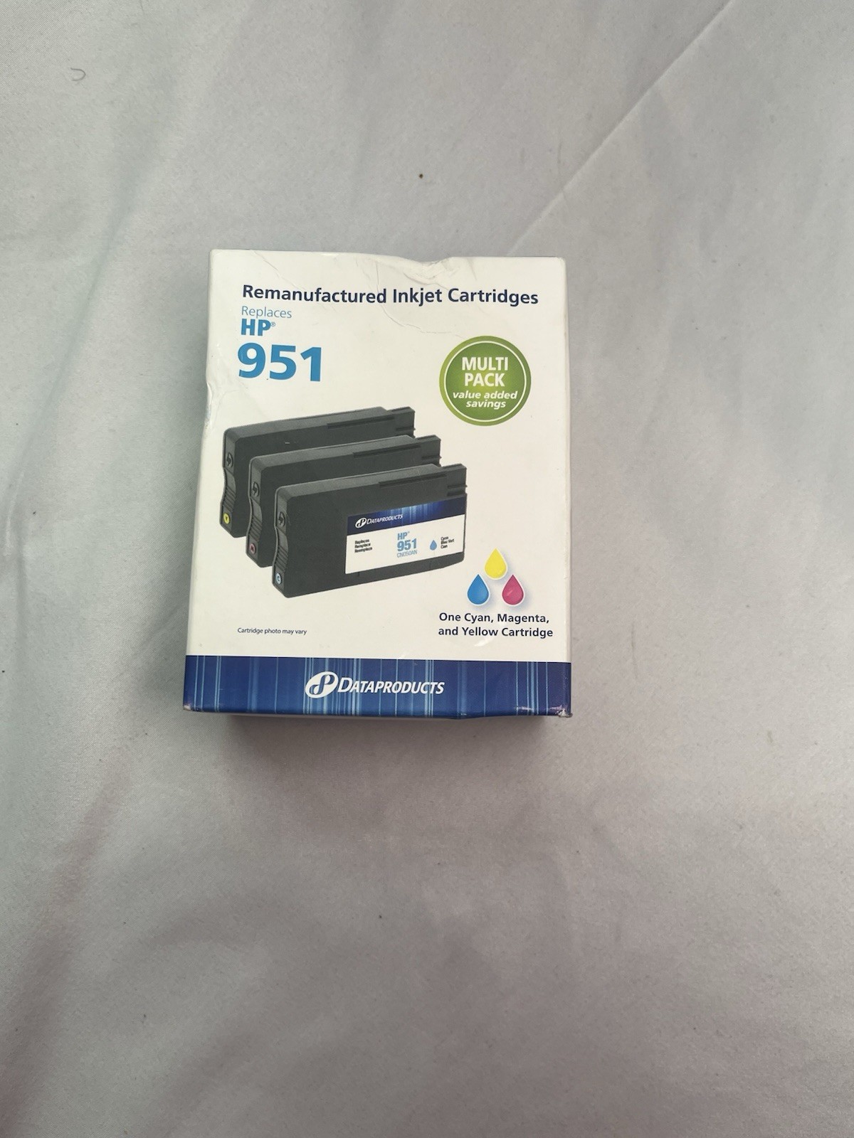 HP 951 Ink Compatible Cyan Magenta Yellow 3 Pack Standard Ink Cartridges   
