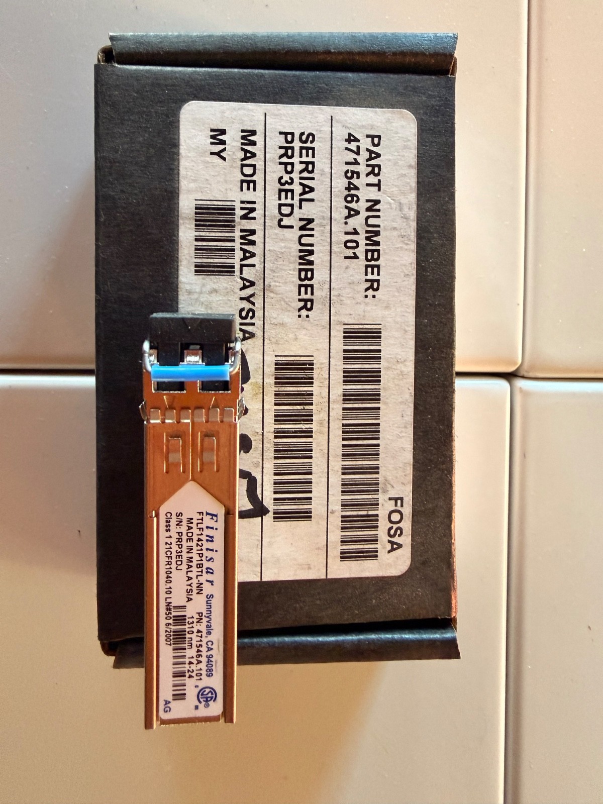 T-Mobile Finisar FTLF1421P1BTL-NN 471546A.101 1310nm Fiber Optic Transceiver
