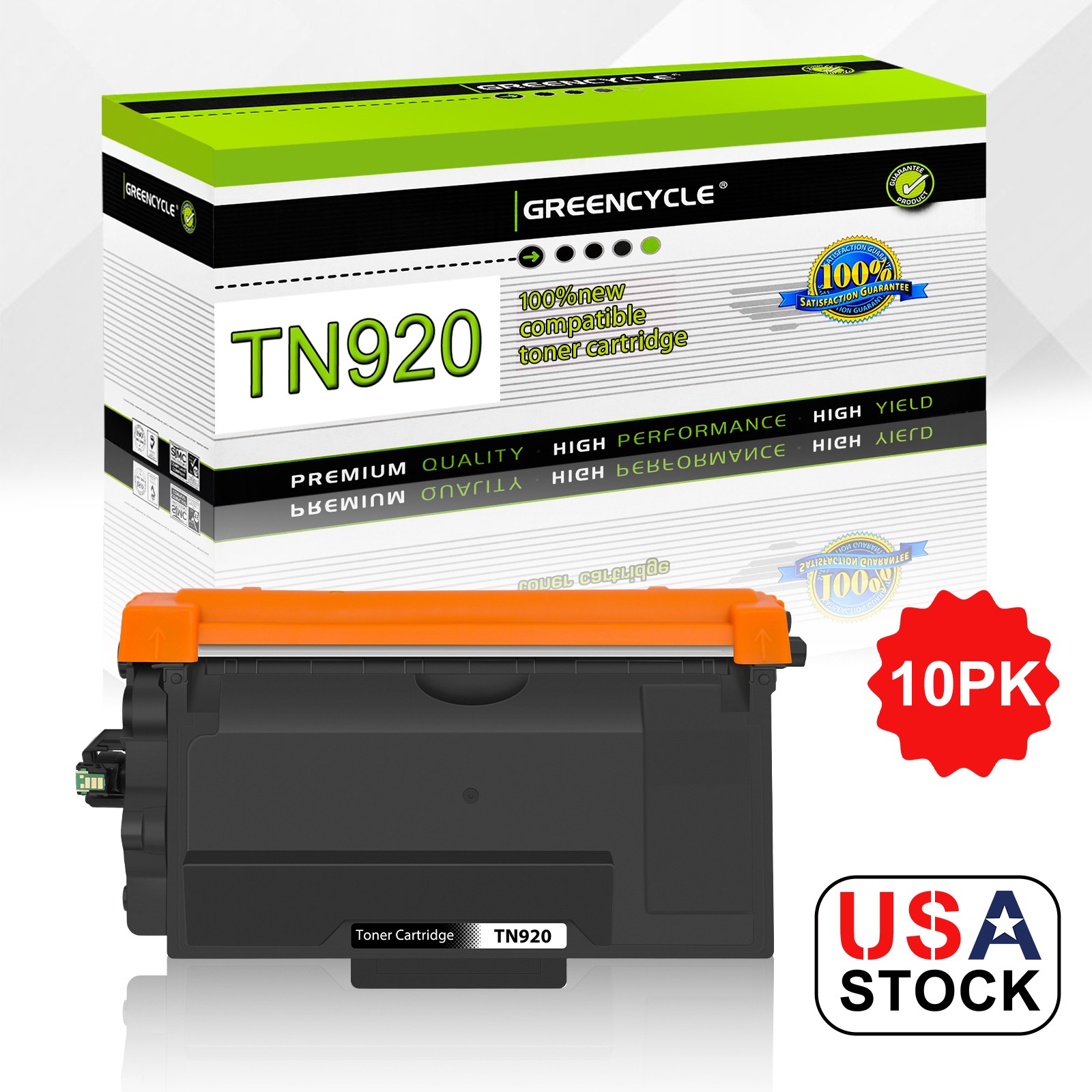 10PK TN920 Toner Cartridge for Brother TN920xl MFC-L5710DN MFC-L5715DW L5717DW