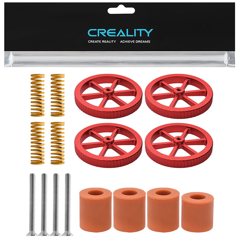 Creality 4Pcs Metal Leveling Nuts and 4Pcs Spring for Ender 3/Ender 5/CR10 Serie
