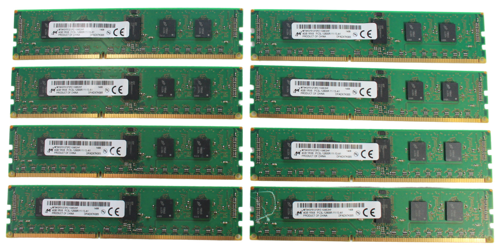 Micron 32GB (8 x 4GB) 1600MHZ DDR3 Server Memory ECC RAM | MT9KSF51272PZ-1G6E2HF