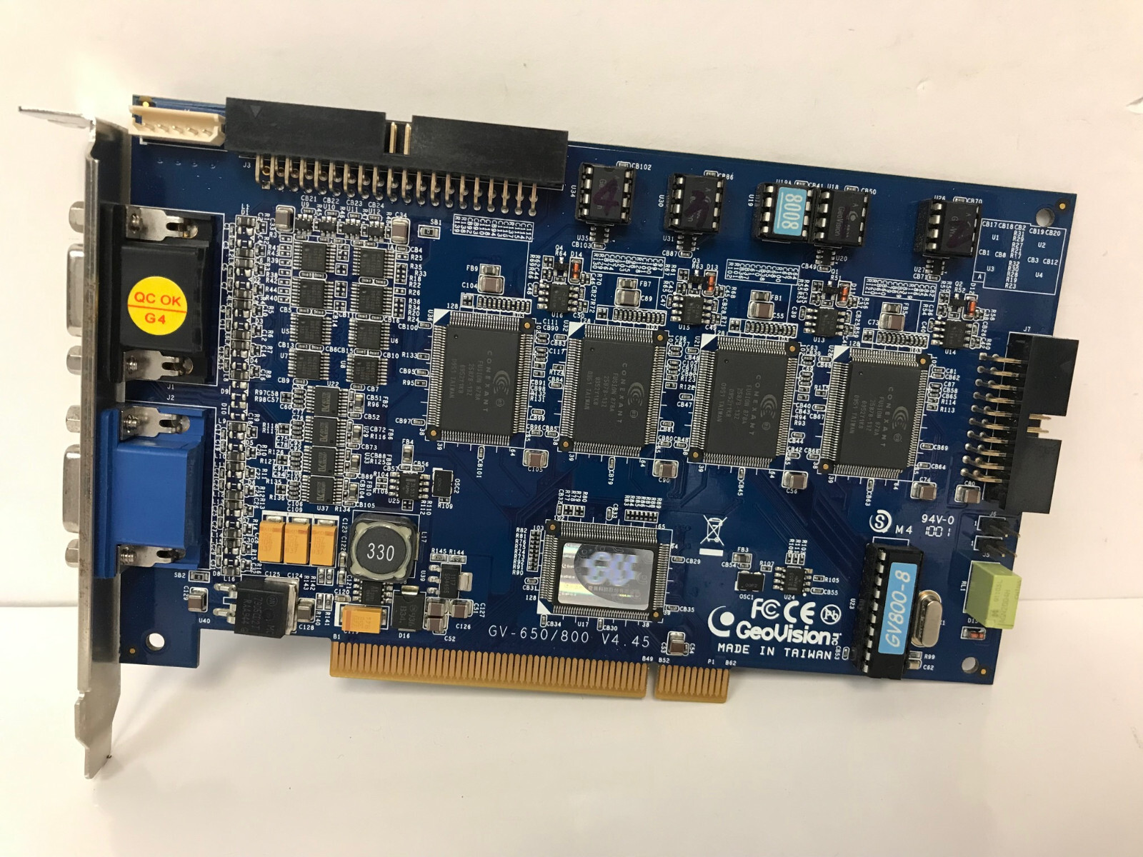 GEOVISION GV-800 GV-650/800 V4.45 PCI D-TYPE VIDEO CAPTURE CARD ONLY