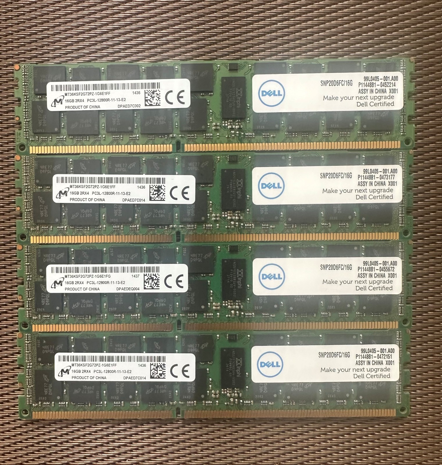 64GB (4 x 16GB)DDR3 Memory for Dell PowerEdge R410 R510 R515 R715 R620 R720 R815